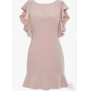 Forever 21 Ruffle-Trim Sheath Dress